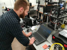 Working visit to Optical Biomedical Imaging Group lab