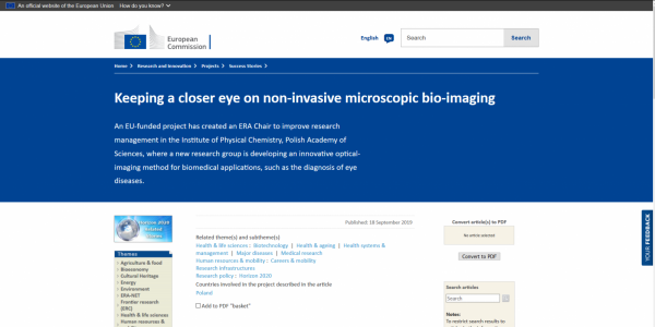 CREATE among most recent success stories on DG Research portal